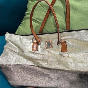 Dooney & Bourke gold and Brown Women's Tote Bag